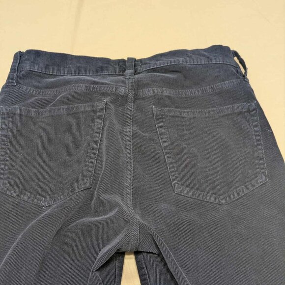 J. Crew Corduroy 5 Pocket Dark Wash Blue Jeans Womens 28 Pullon Zip Fly - Picture 14 of 14